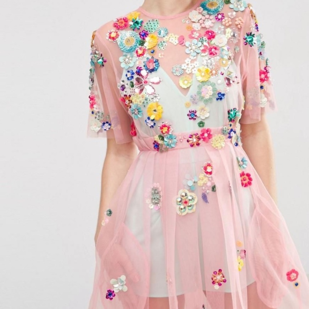 ISO: IN SEARCH OF — 3D Floral ASOS dress